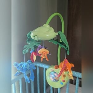 Retired Fisher-Price Rainforest Peek-A-Boo Leaves Musical Mobile